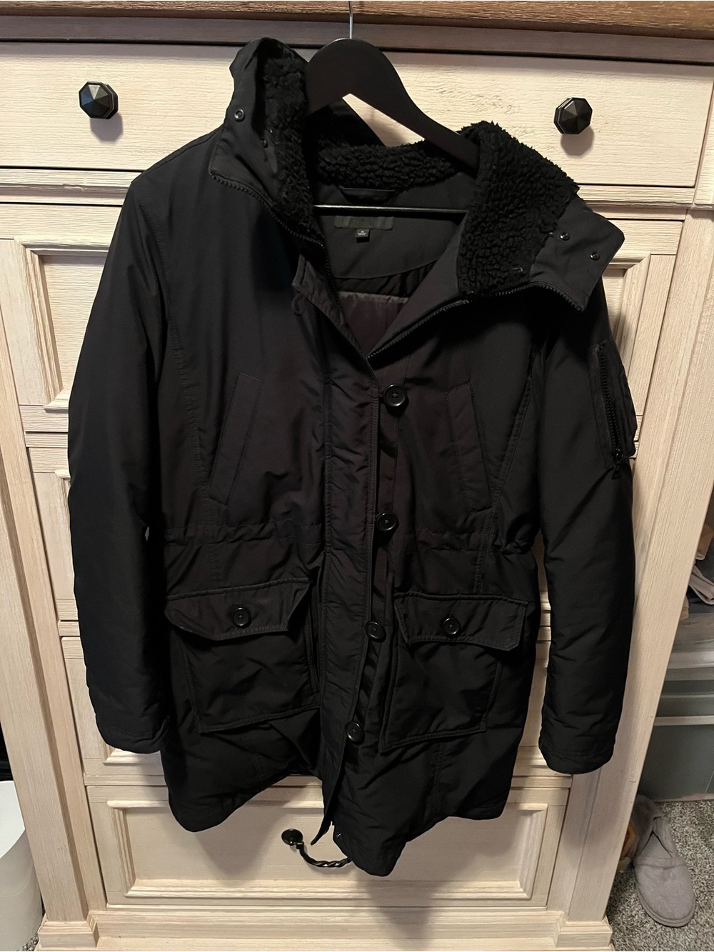 Women’s Black Insulated Parka Jacket - Brand:
